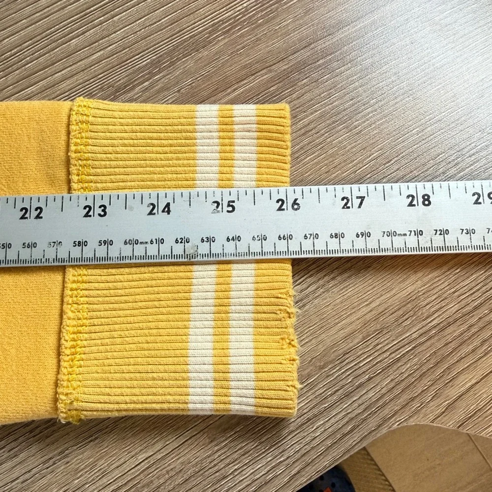 Vintage Abercrombie & Fitch Hoodie Sweatshirt Mens Small‎ Yellow Y2K Pullover